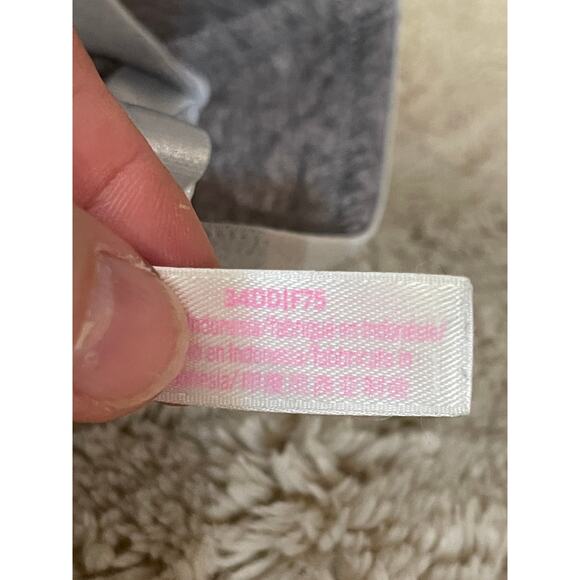 Victoria's Secret Pink Lightly lined Bra Gray with Pink Women's Size 34DD - Picture 8 of 8